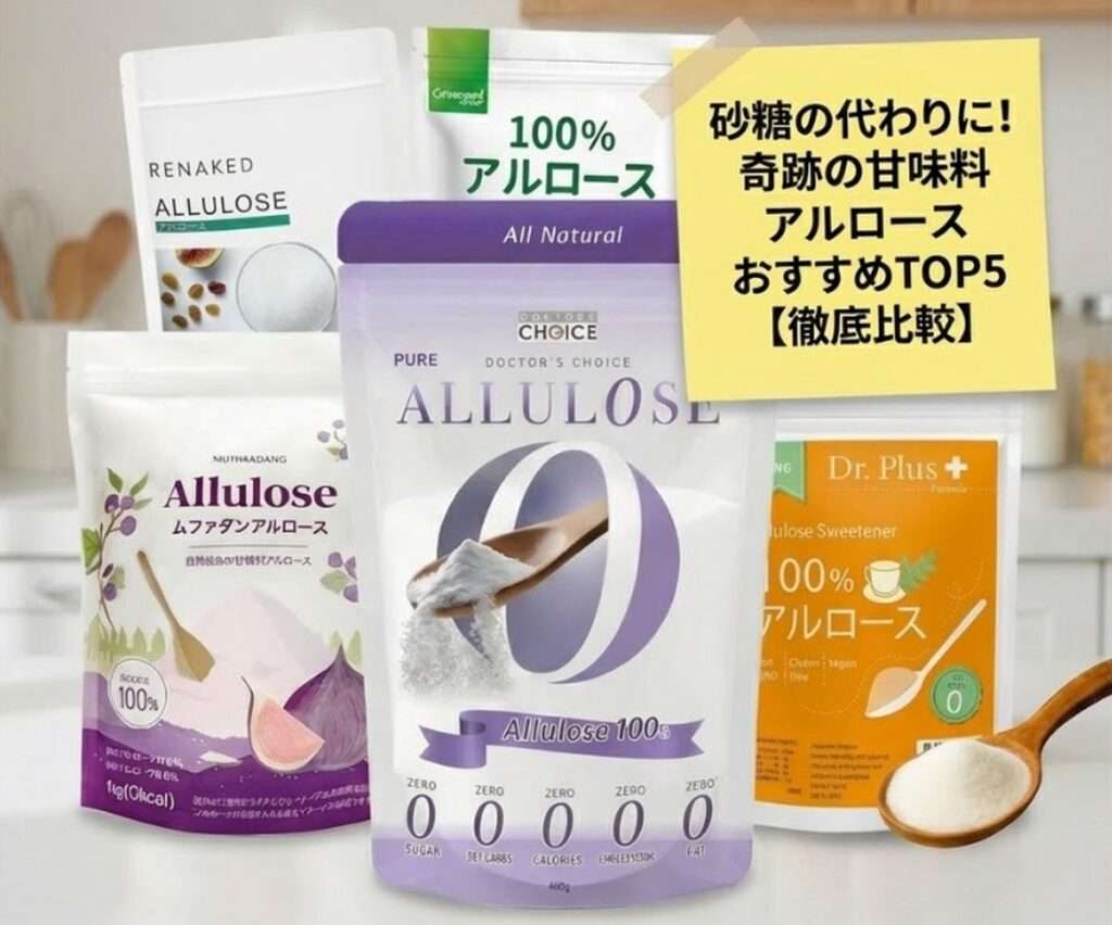 砂糖の代わりに！奇跡の甘味料アルロース おすすめTOP5【徹底比較】